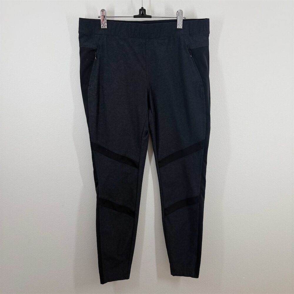 Kuhl Women's Weekendr Tight Size L Gray Pull On‎ Pant Hiking Stretch Activewear